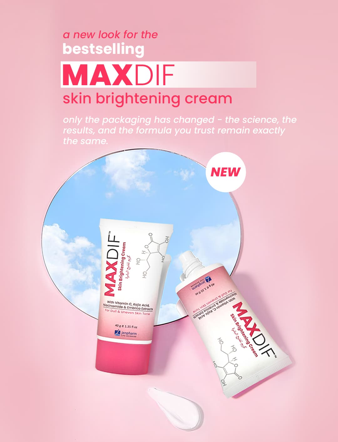 Jenpharm Maxdif Brightening Cream 40g