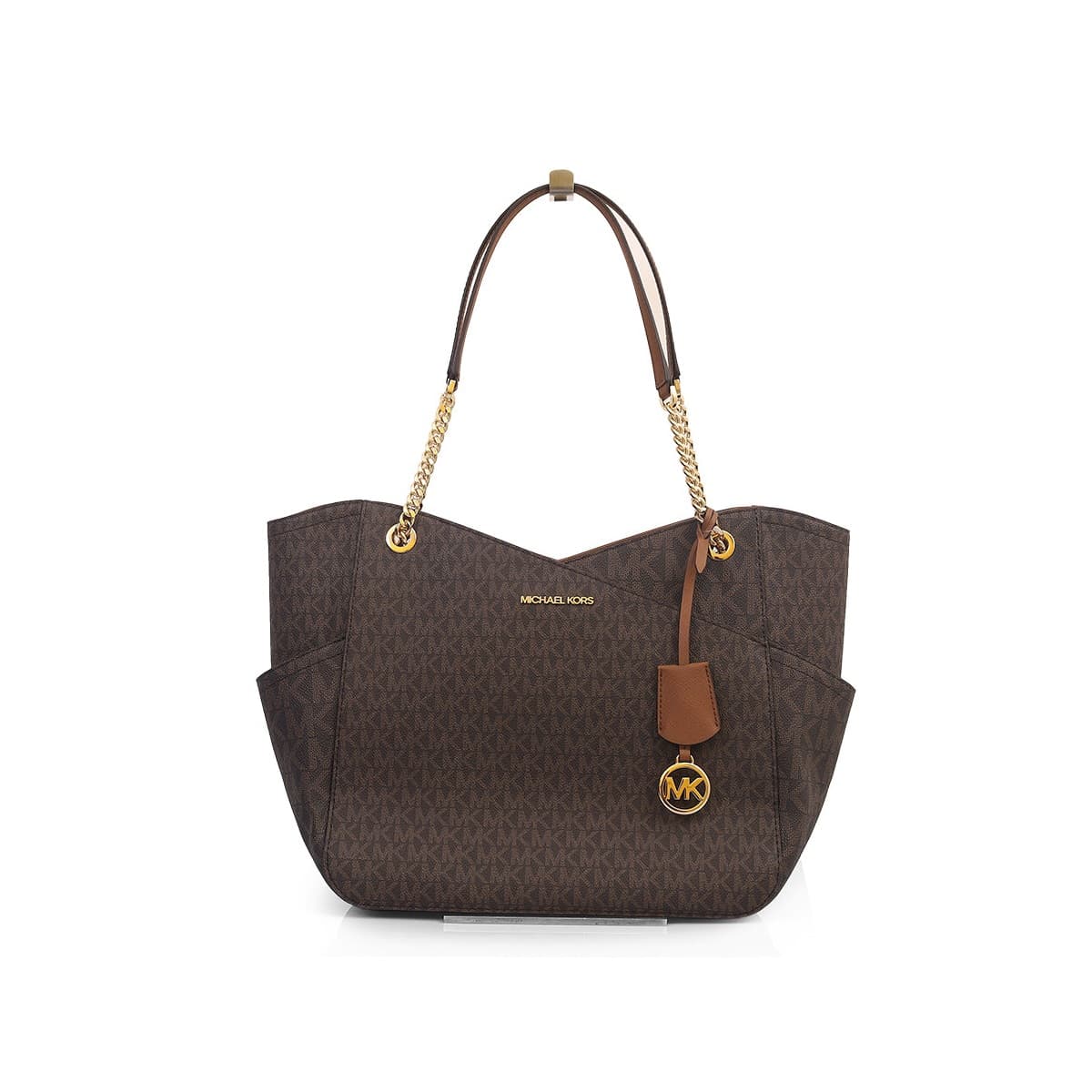 Michael Kors Ladies Signature Jet Set Bag 35F1GTVT3B Brown