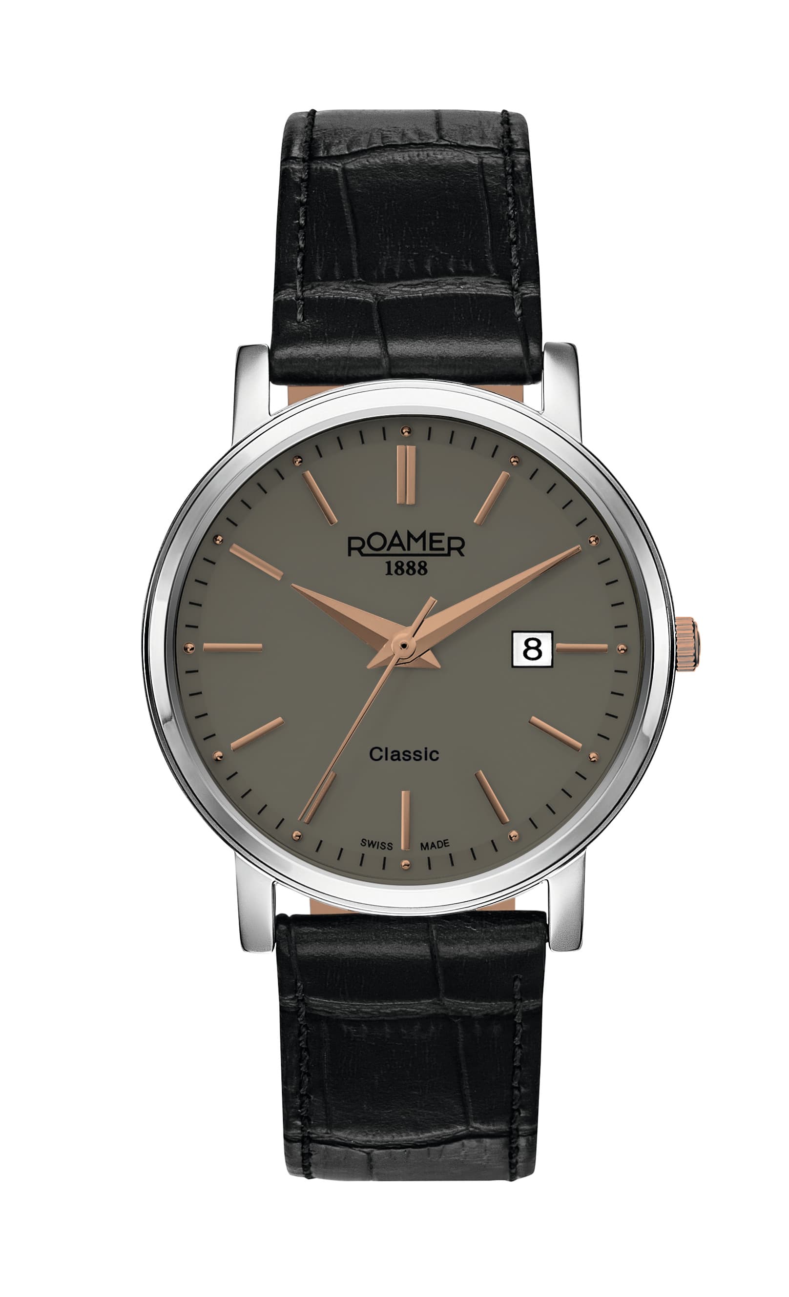 Roamer Gents Quartz Genuine Leather Watch 709856 41 65 07 Dark Green