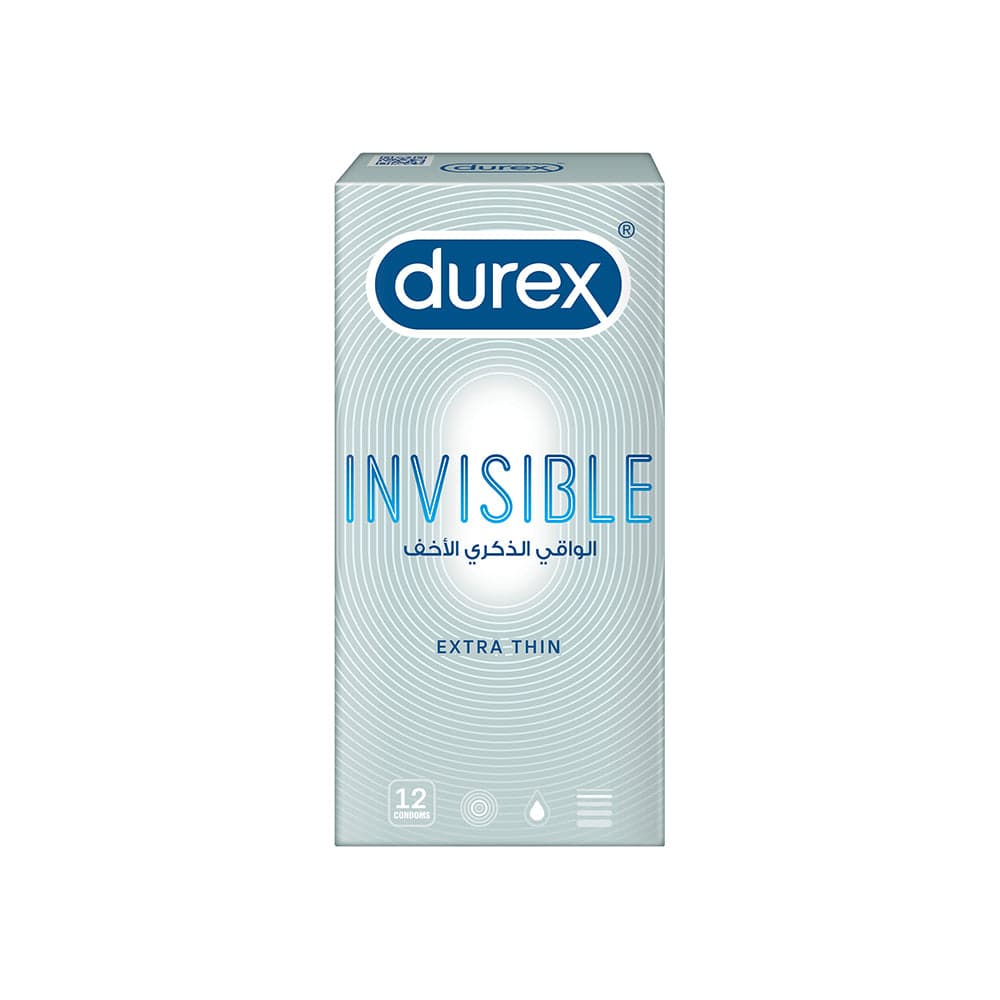 Durex Invisible Extra Thin Pack of 12