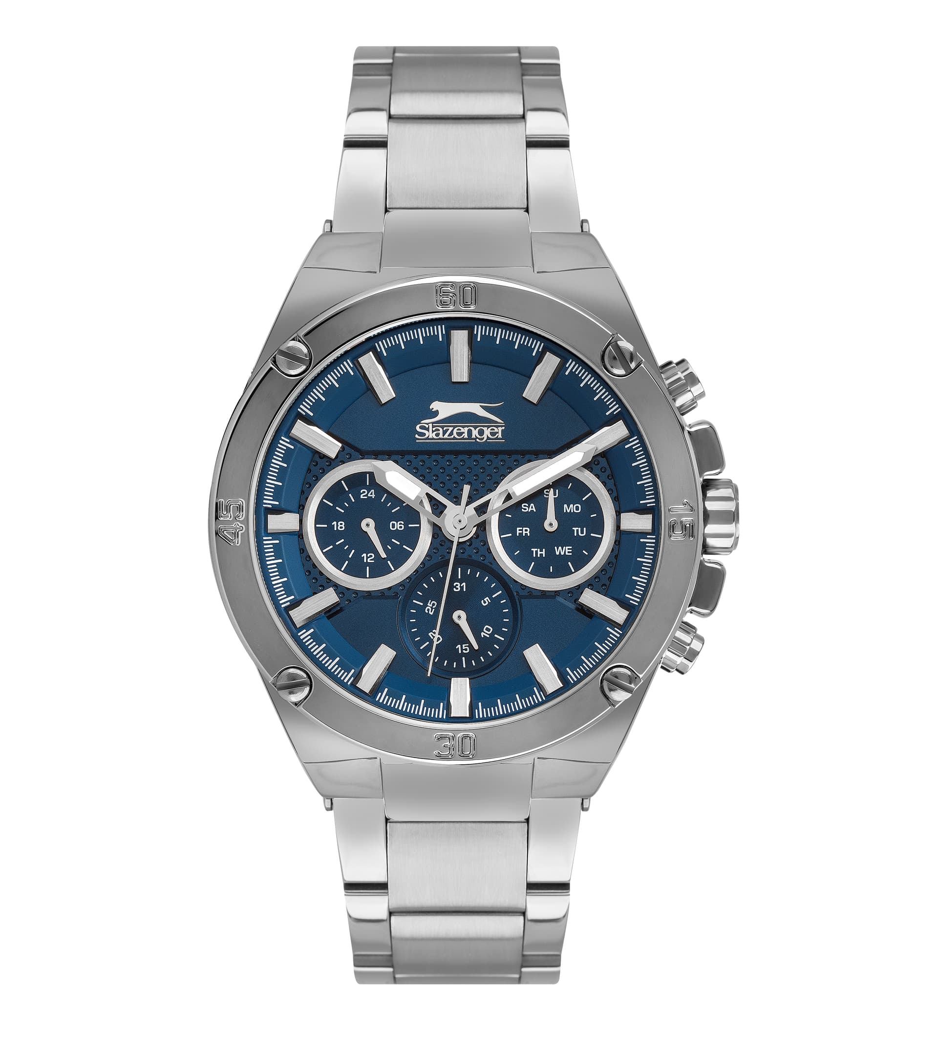 Slazenger Gents Stainless Steel Watch SL.9.6377.2.04 Blue
