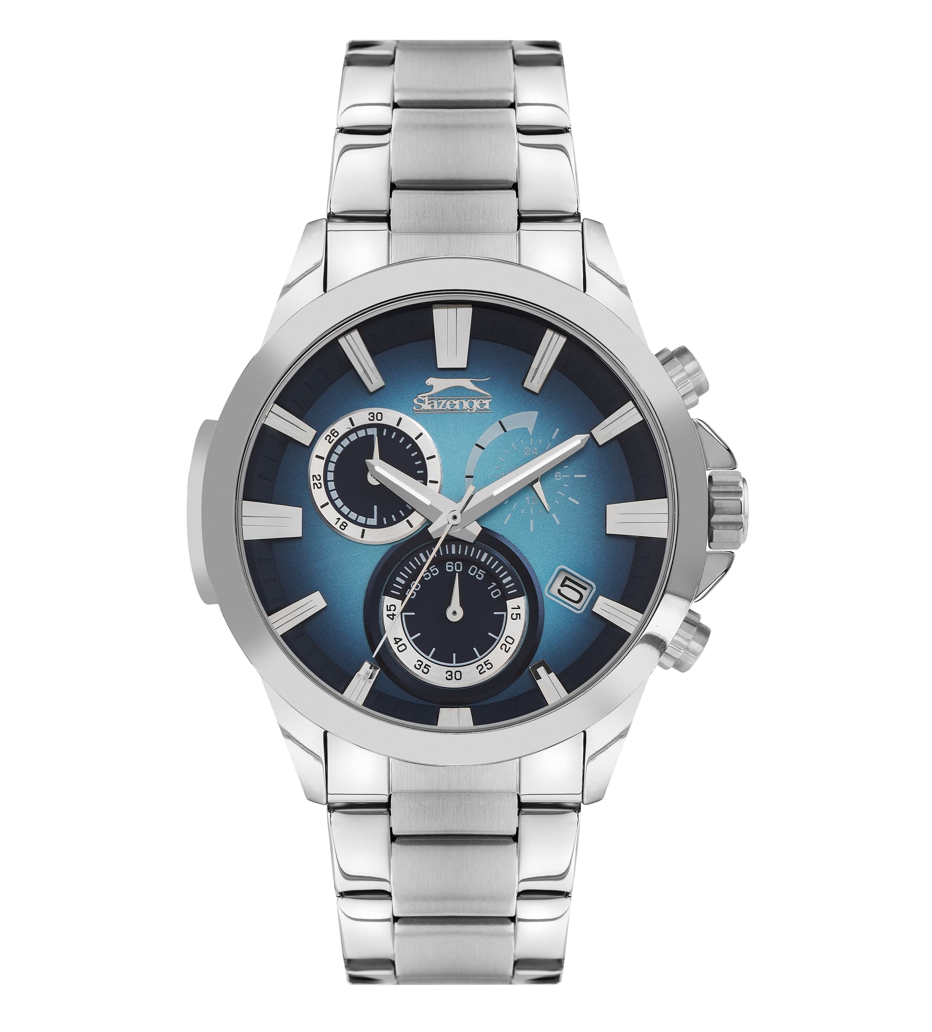 Slazenger Gents Stainless Steel Watch SL.9.6383.2.02 Blue