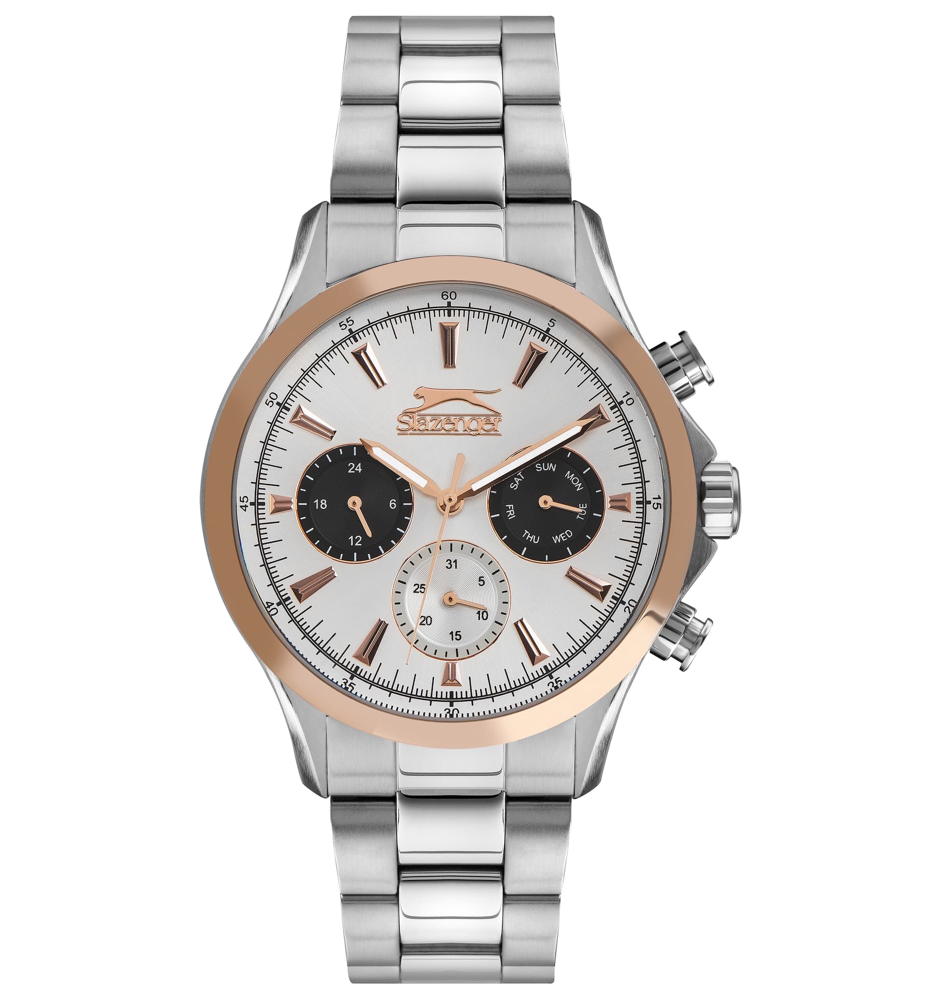 Slazenger Gents Stainless Steel Watch SL.9.6395.2.04 Gold