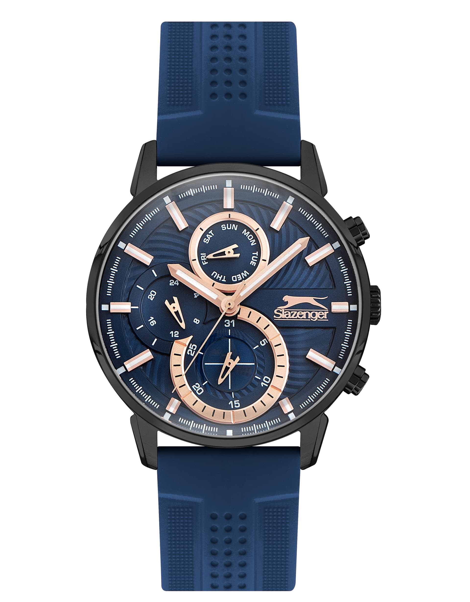 Slazenger Gents Stainless Steel Watch SL.9.6400.2.01 Blue