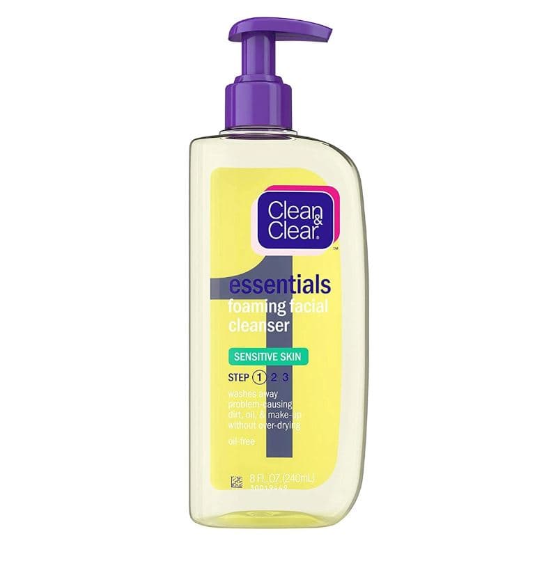 Clean & Clear Essentials Foaming Facial Cleanser for Sensitive Skin 240ml