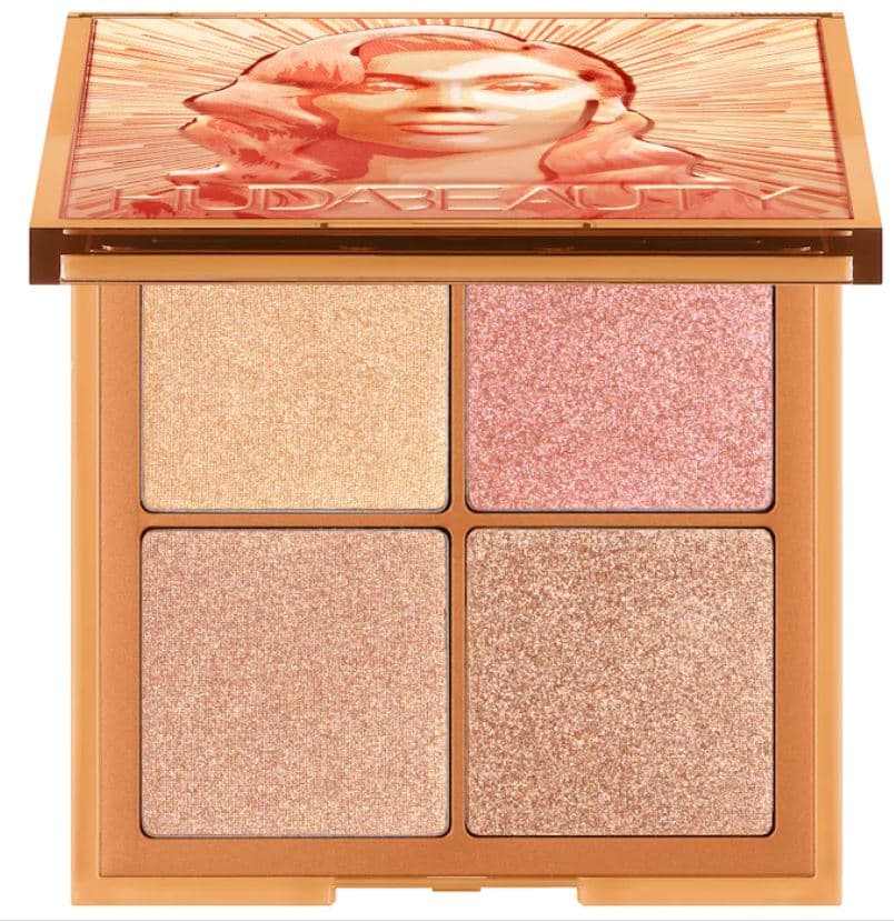 Huda Beauty Mini Glow Obsessions Highlighter Face Palette | Light