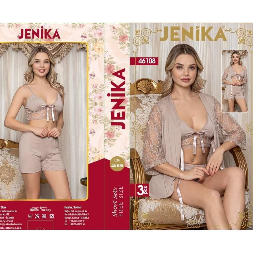 Jenika Collection 3 Pieces Shorts Set Free Size 46108