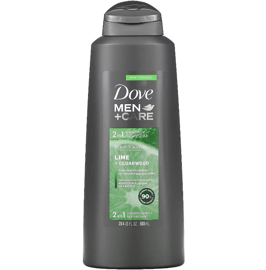 Dove Men 2-in-1 Shampoo & Conditioner Lime & Cedarwood 603ml