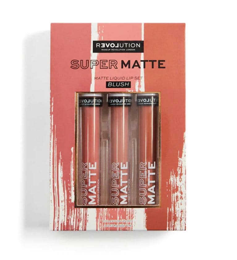 Revolution Relove Supermatte Liquid Lip Set Blush