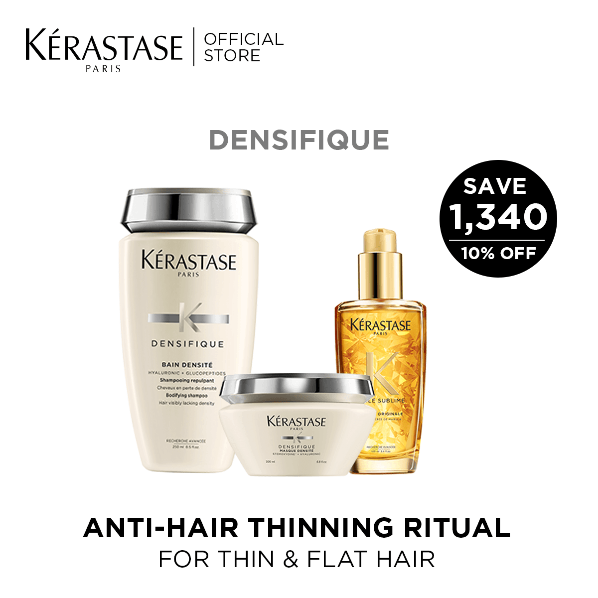 Kerastase 10% Off Densifique Bundle - For Thicker Hair