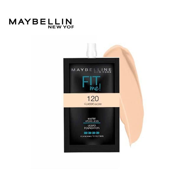 Maybelline New York Fit Me Matte & Poreless Liquid Foundation 5ml Sachet - TESTER