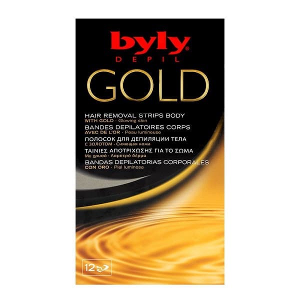 Byly Depil Gold Hair Removal Face Wax 12 Strips