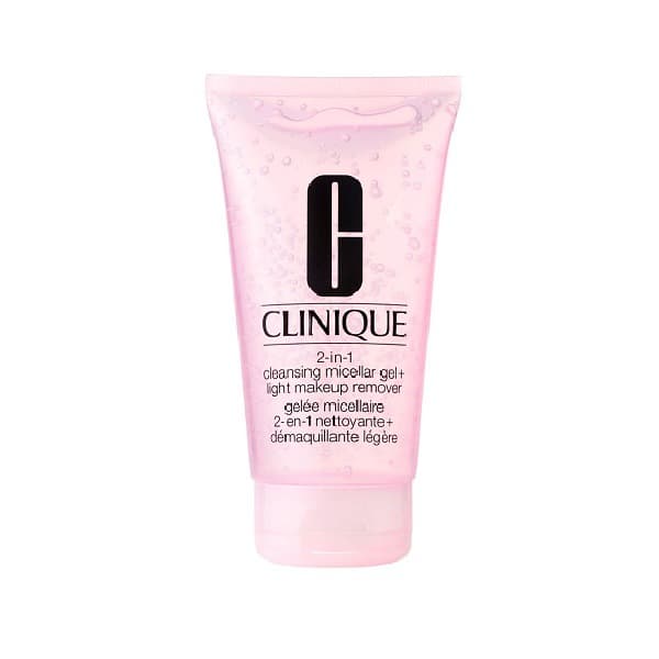 Clinique Makeup Remover - 2 in 1 Cleansing Micellar Gel & Light Makeup Remover 150 ml