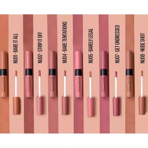 Maybelline New York Sensational Liquid Matte- The Nudes - TESTER