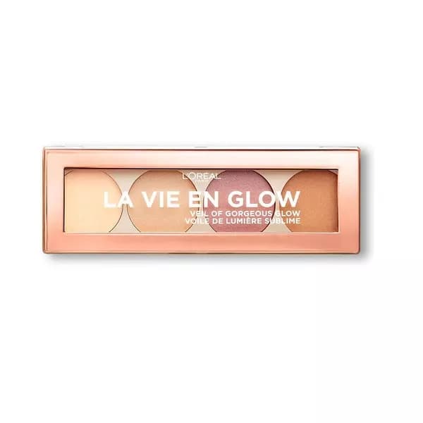 Loreal Paris La Vie En Glow Highlighter Powder Palette - 01 Warm Glow
