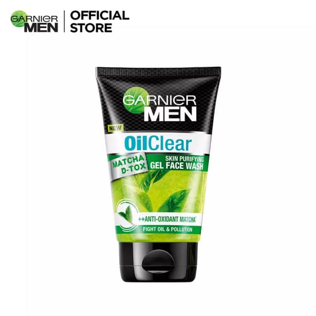Garnier Men Oil Clear Matcha D-tox Gel Wash 100ml