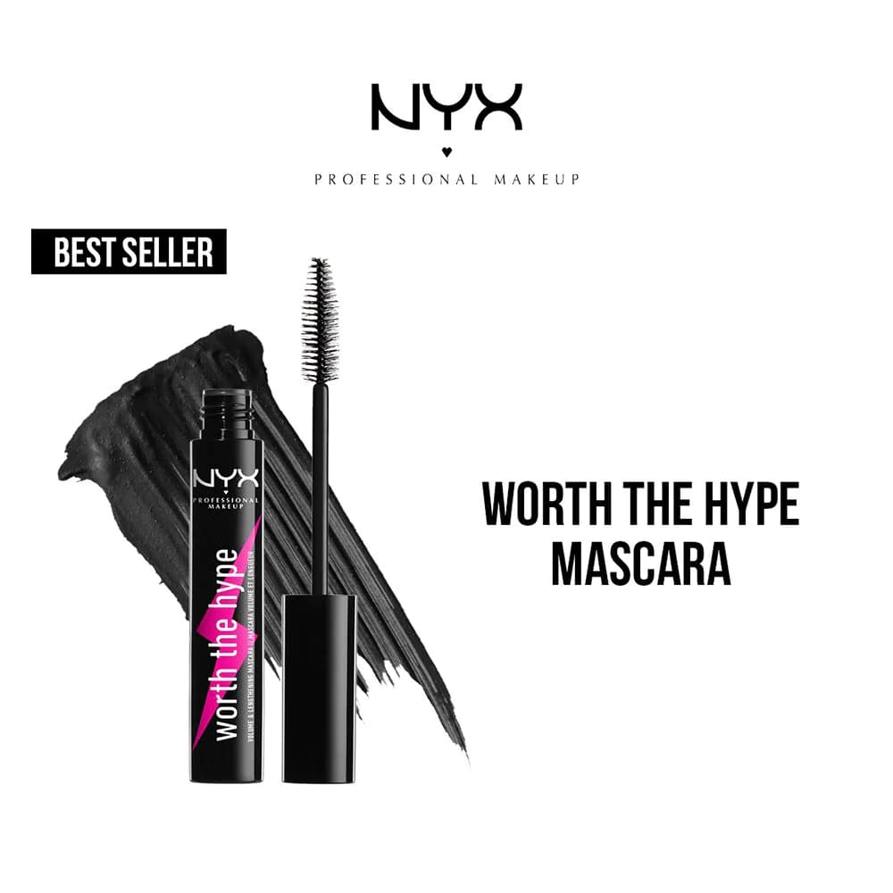 NYX Cosmetics Worth The Hype Mascara - Black - TESTER