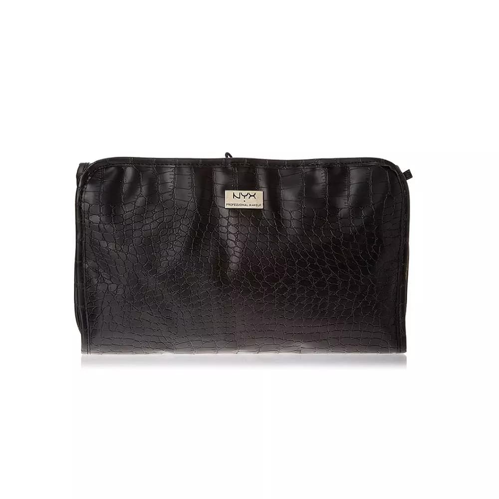 NYX Cosmetics Black Croc Travel Bag