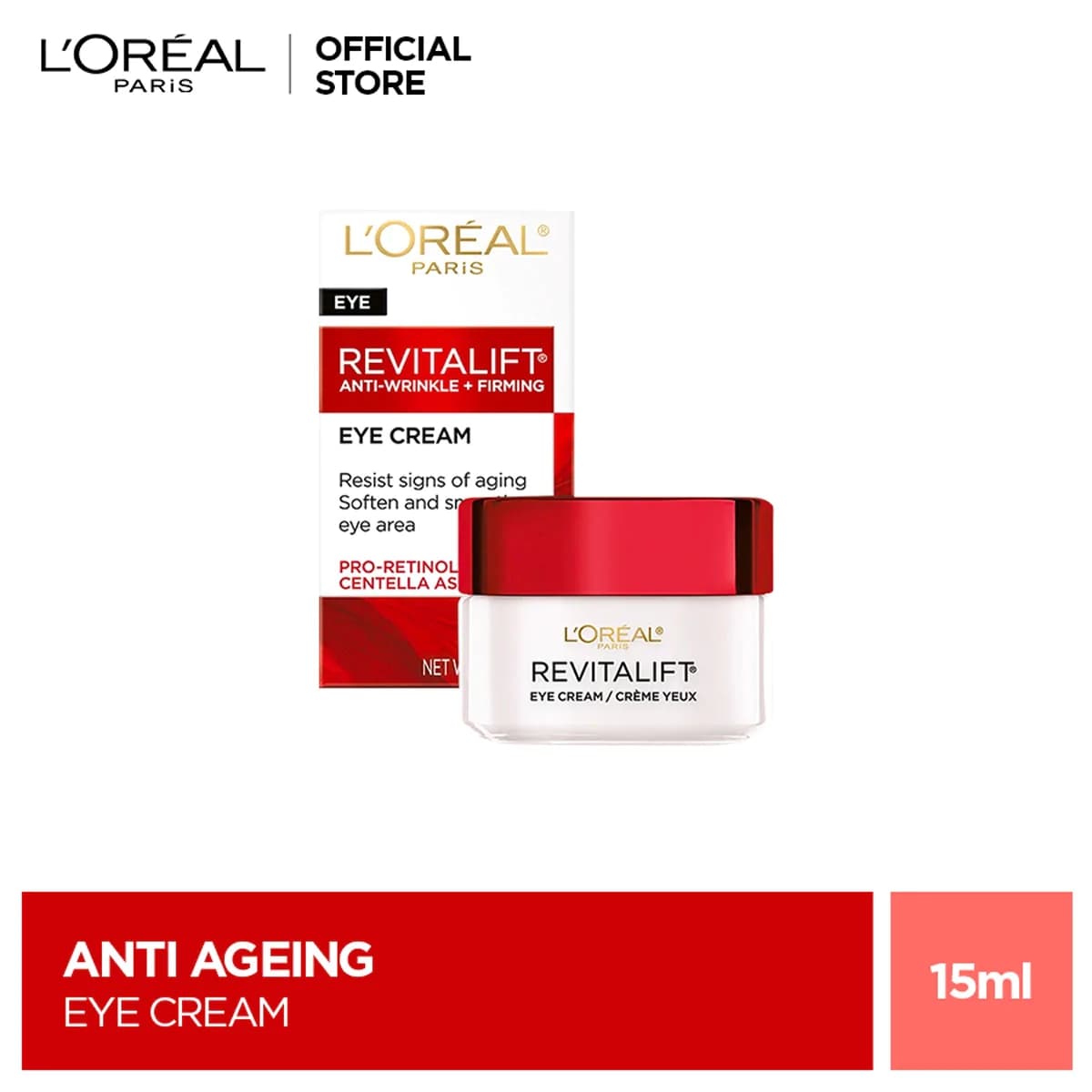 L'Oreal Paris Revitalift Classic Eye Cream 15ml - Anti-Aging