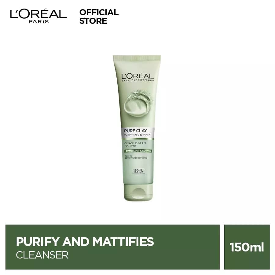 L'Oréal Paris Pure Clay Purify and Mattify Cleanser Green 150ml