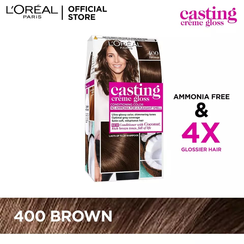 Loreal Paris Casting Creme Gloss-400 Dark Brown