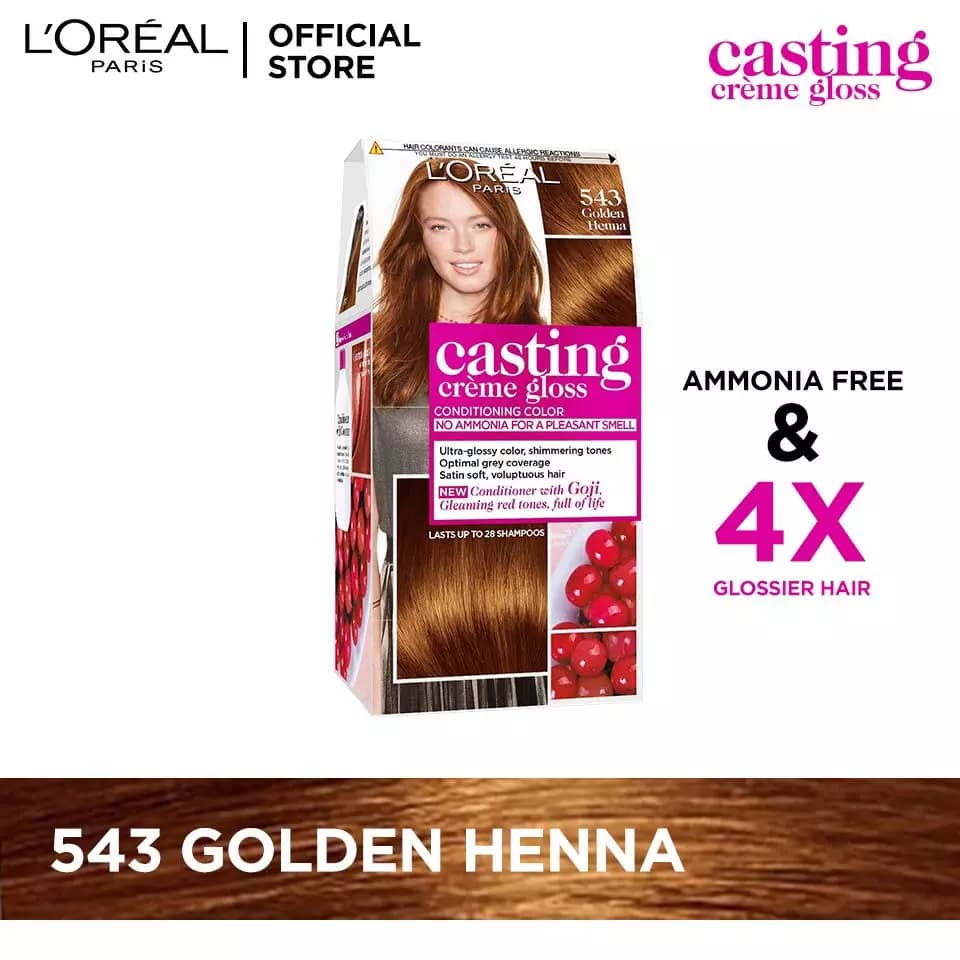 Loreal Paris Casting Creme Gloss - 543 Golden Henna Hair Color