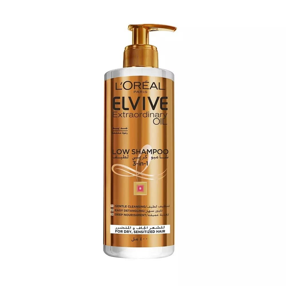 Loreal Paris Elvive Extraordinary Oil Low Shampoo 400 ml - For Dry Hair