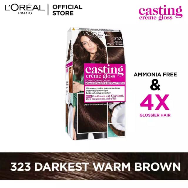 L'Oréal Paris Casting Creme Gloss - 323 Darkest Warm Brown