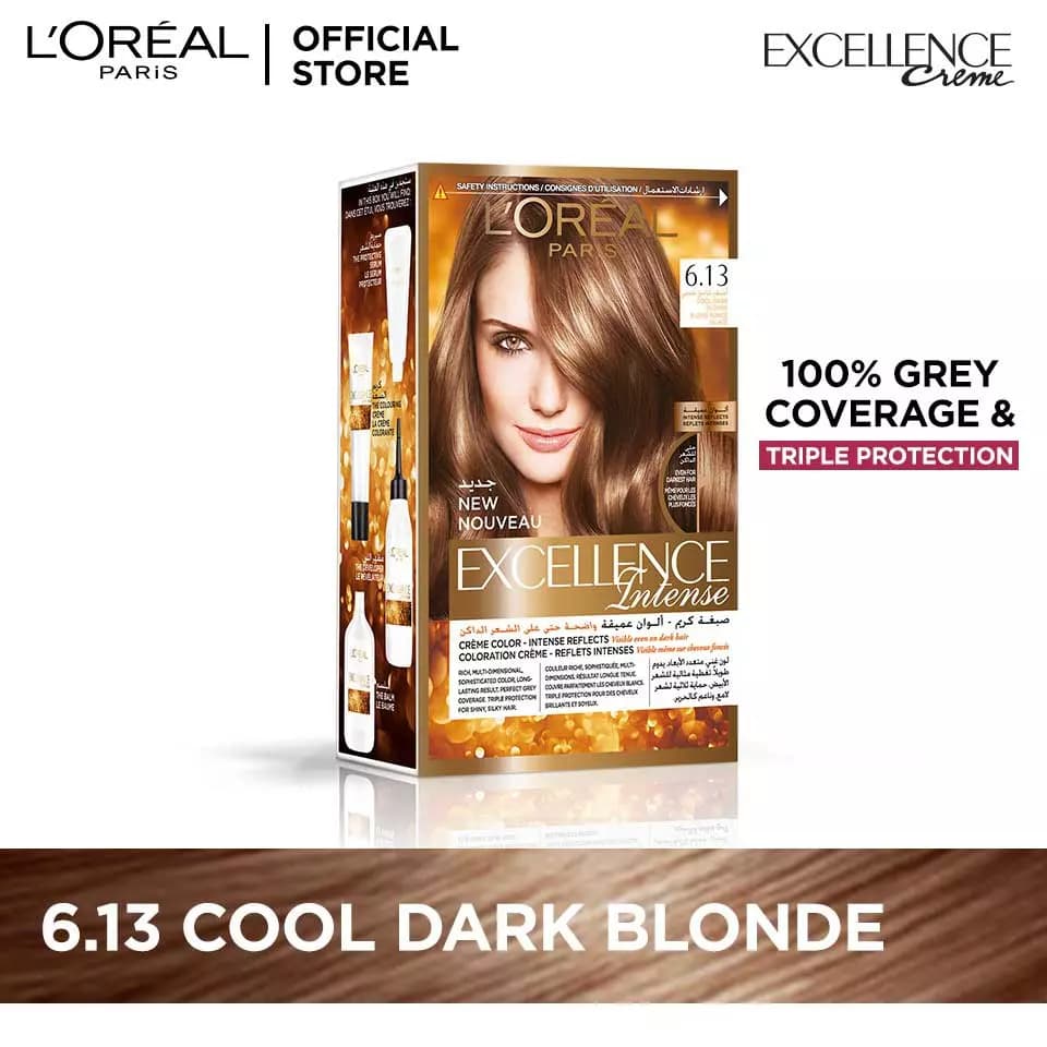 Loreal Paris Excellence Creme - 6.13 Cool Dark Blonde Hair Color