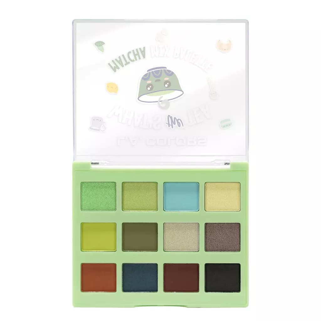 LA Colors What's the Tea Eyeshadow Palette Matcha Mix - TESTER