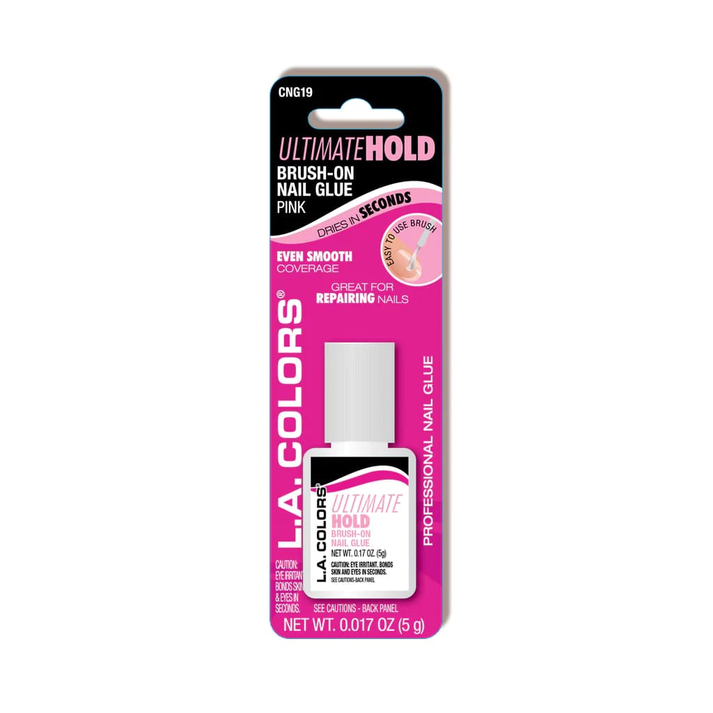 LA Colors Ultimate Hold Brush On Nail Glue Pink