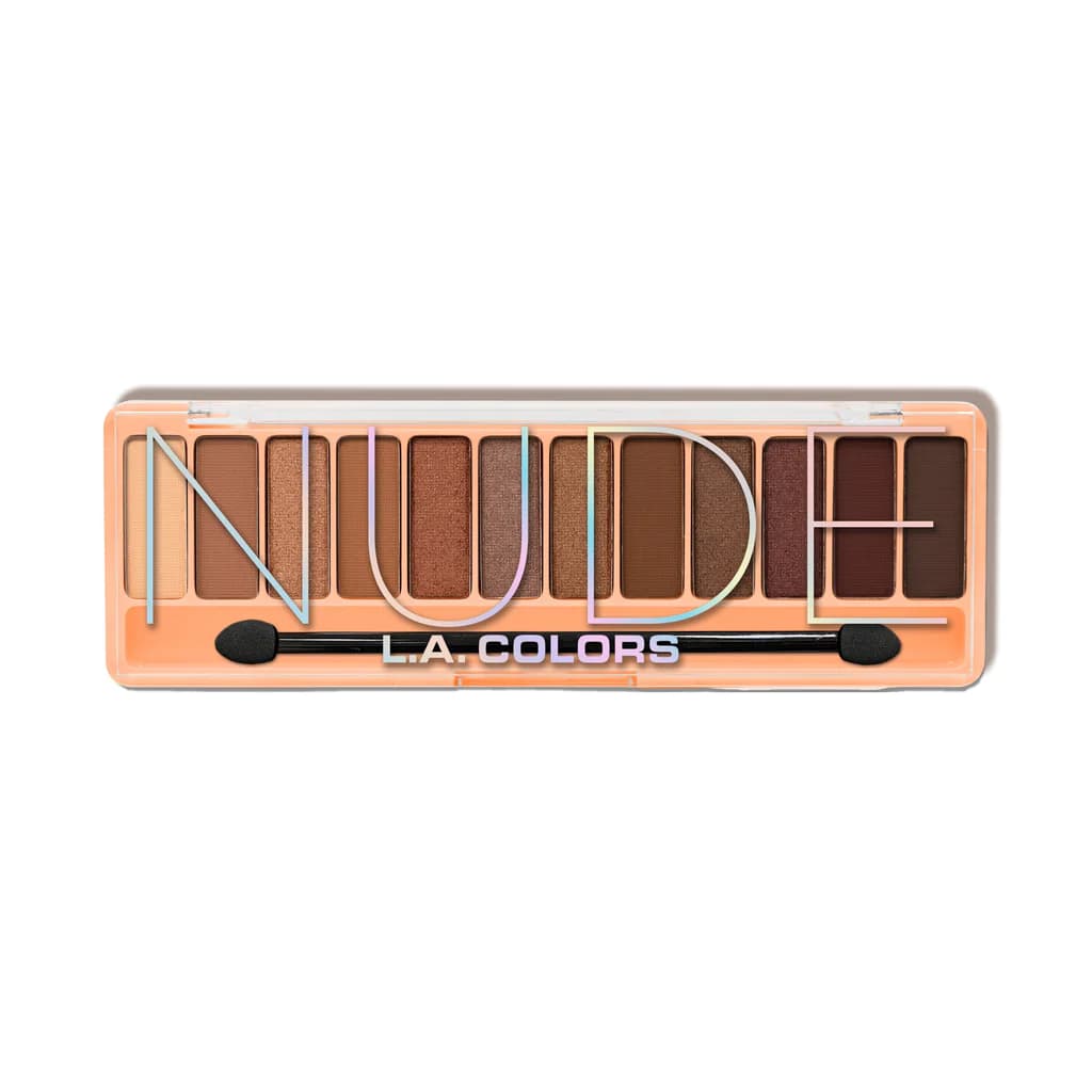 LA Colors Color Vibe 12 Color Eyeshadow Palette- Nude