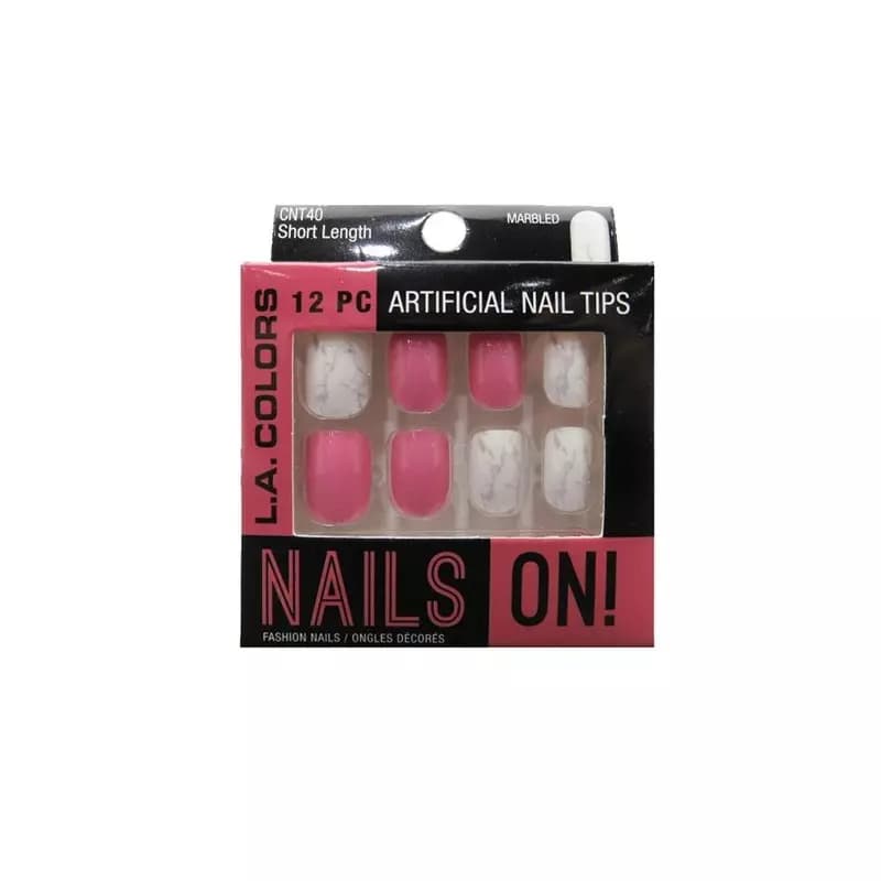 LA Colors Fashion Nail Tips- Marbled