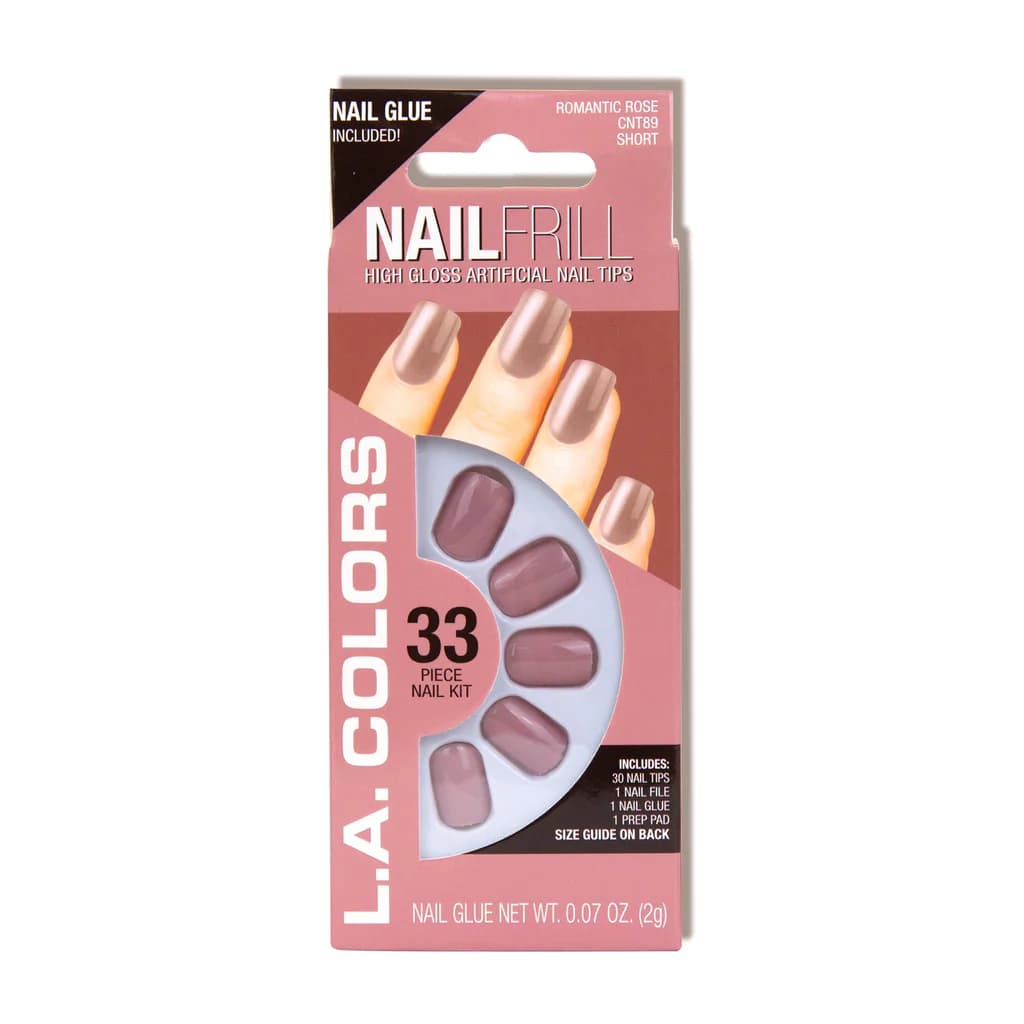 LA Colors Nail Frill Nail Kit - Romantic Rose