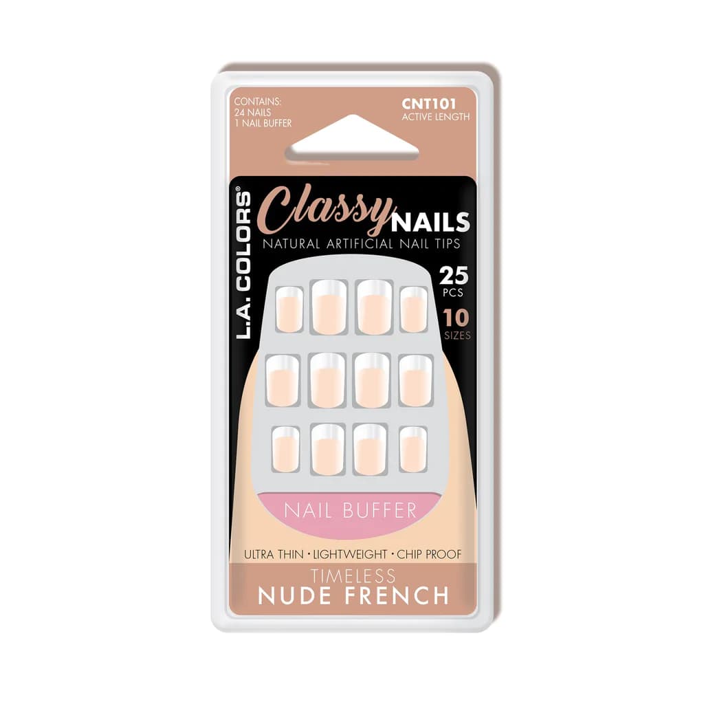 LA Colors Classy Nail Tips - Timeless Nude French