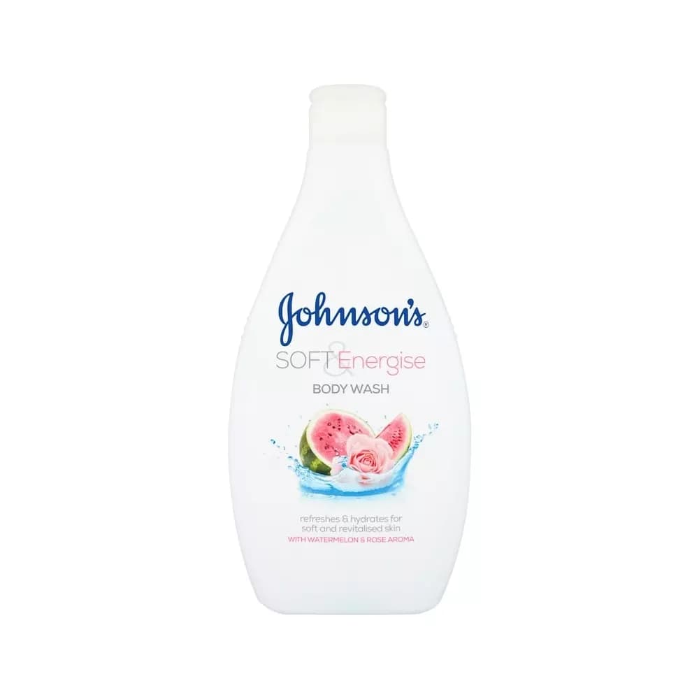 Johnsons Soft And Nourish Body Wash With Watermelon and Rose Aroma 400ml