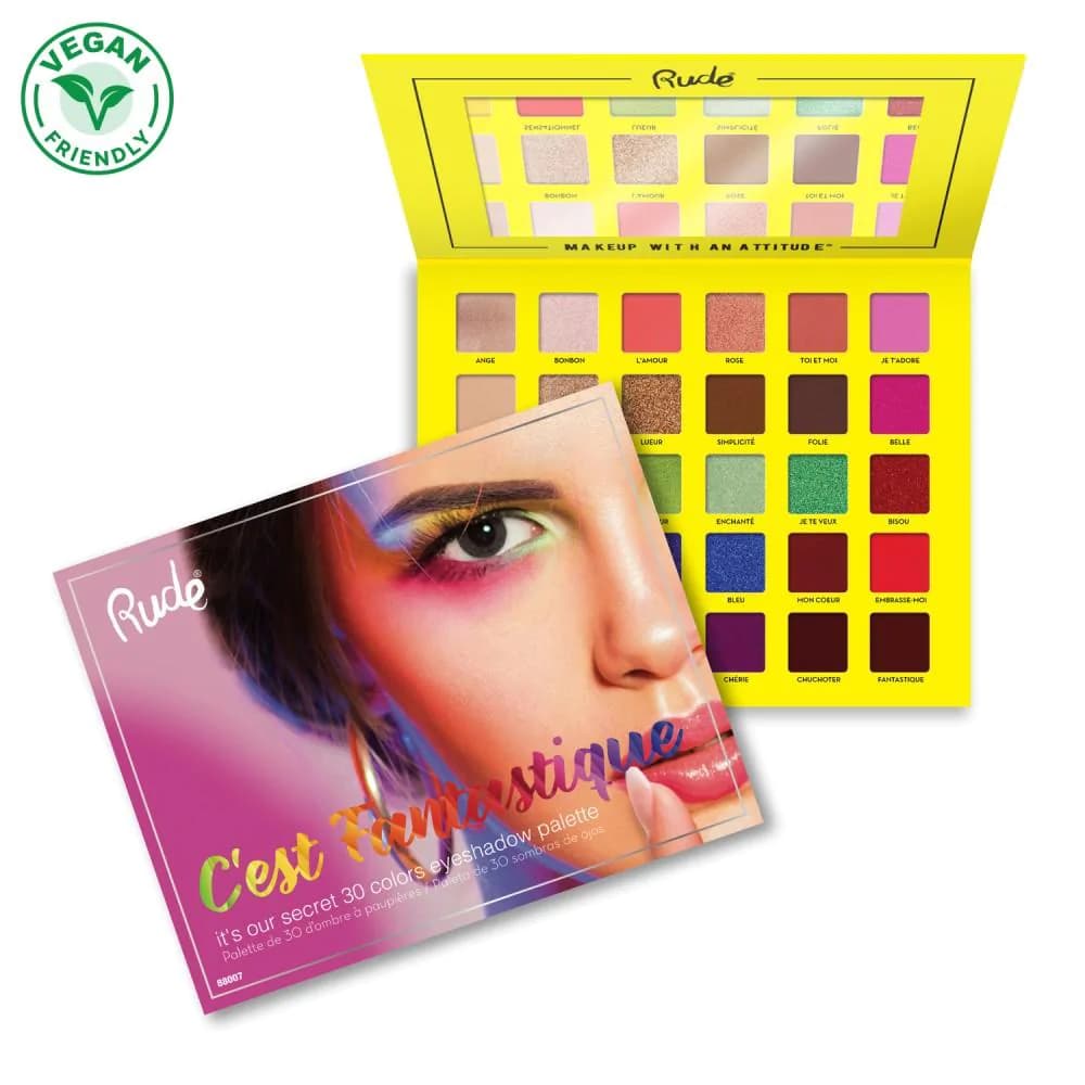 Rude C'est Fantastique - 30 Eyeshadow Palette - TESTER