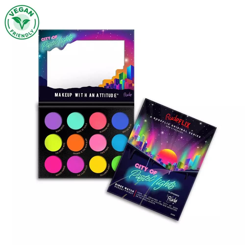 Rude City of Pastel Lights - 12 Pastel Pigment & Eyeshadow Palette