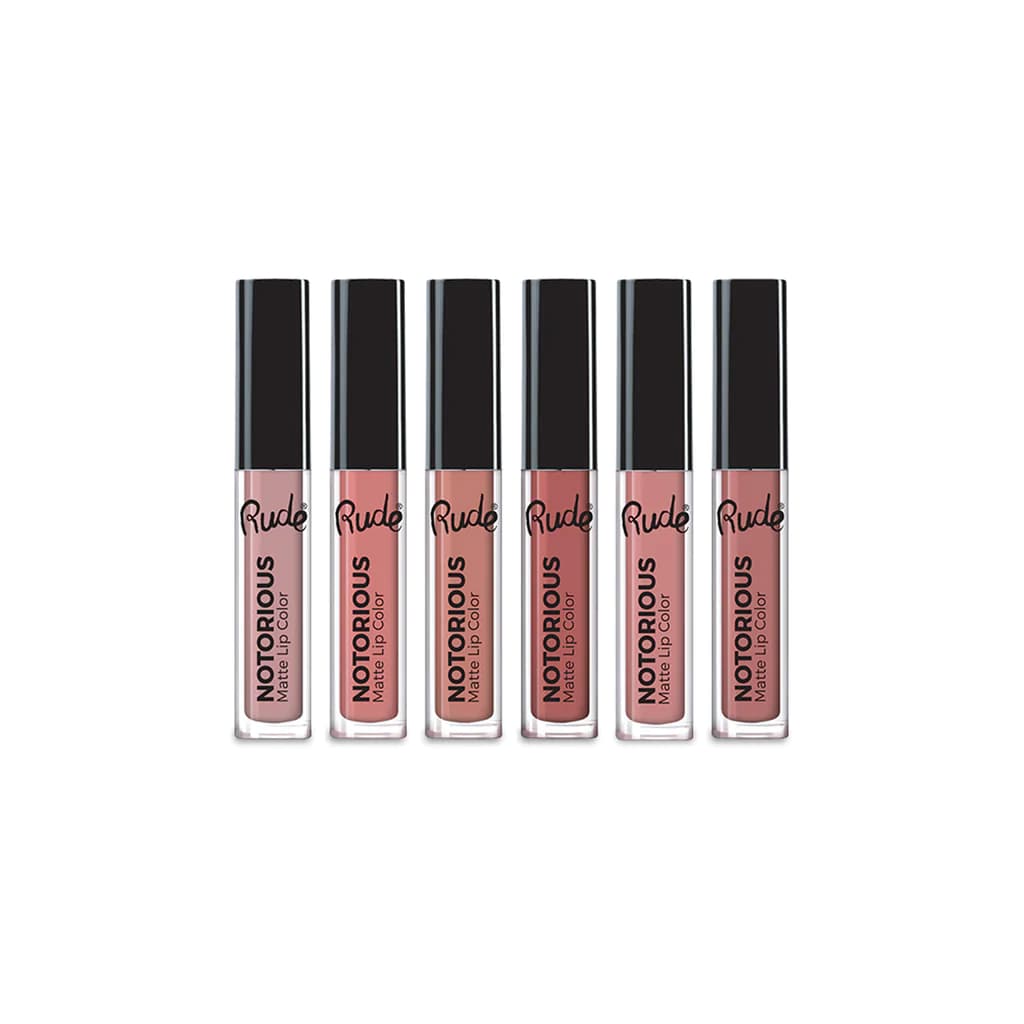 RUDE Crime Does Pay 6 Notorious Lip Color Set - Nude