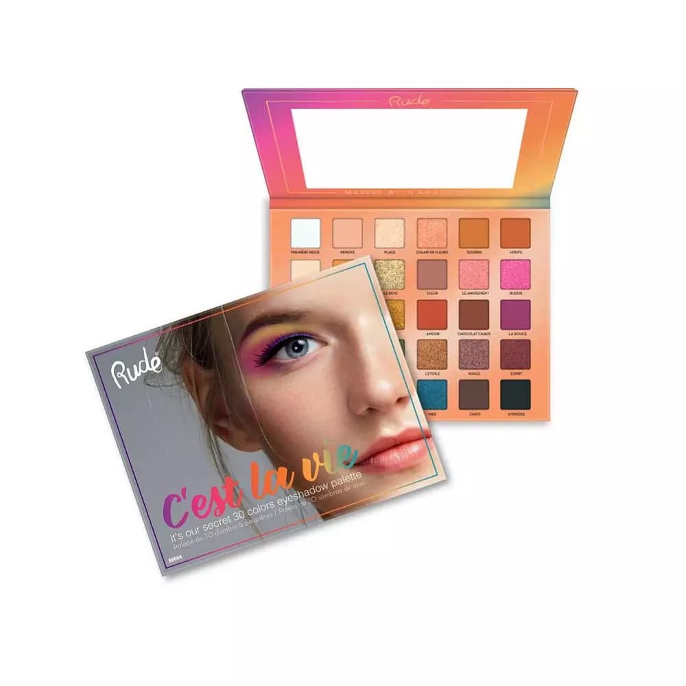 Rude C'est La Vie - 30 Eyeshadow Palette - TESTER
