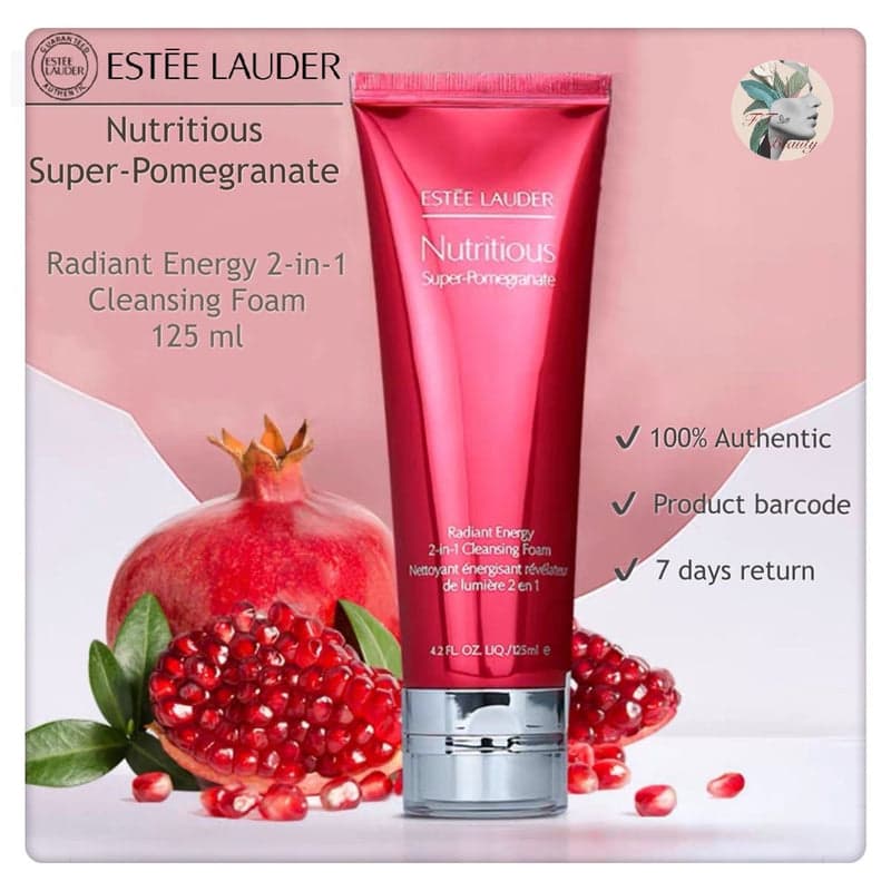Estee Lauder Nutritious Super-pomegranate Radiant Energy 2-in-1 Cleansing Foam 125ml
