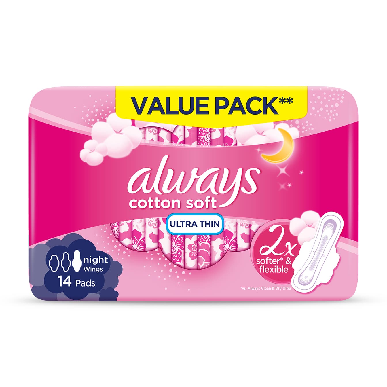 Always Cotton Soft Ultra Thin Extra Long Duo Pack