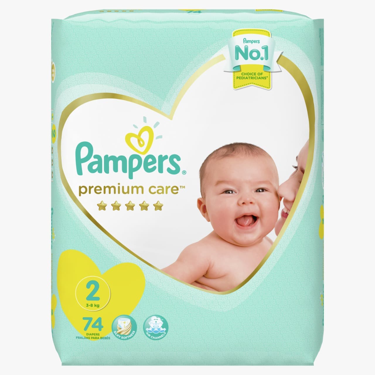 Pampers Premium Care Mainline Taped Diapers Small Size 2