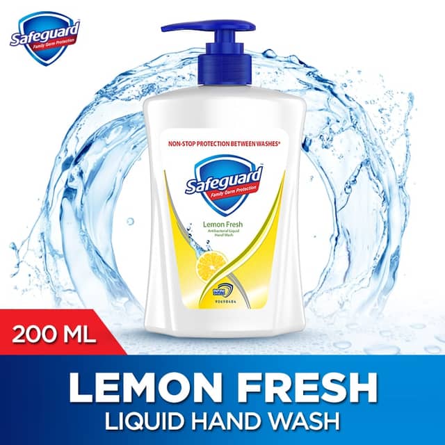 Safeguard Liquid Hand Soap Wash Lemon Fresh 200ml