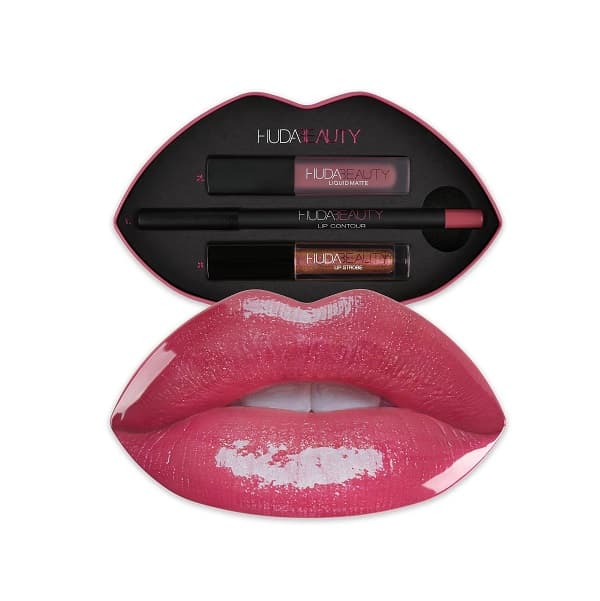 Huda Beauty Contour and Strobe Lip Set-Trophy Wife/Shameless