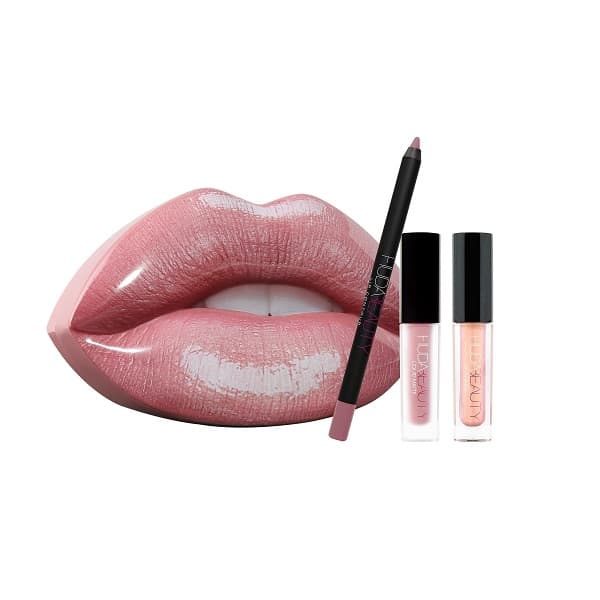 Huda Beauty Contour and Strobe Lip Set-Muse/Angelic