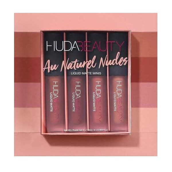 Huda Beauty Liquid Matte 4 Minis AU Naturel