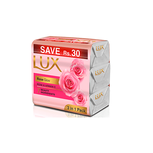 Lux Rose Glow Trio Bar 140g