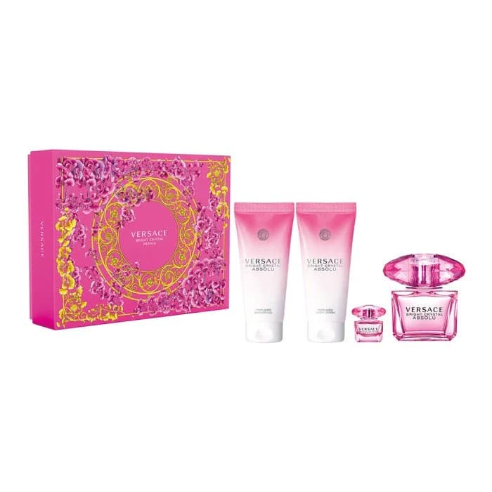 Versace Bright Crystal Absolu 4 Piece Gift Set For Her