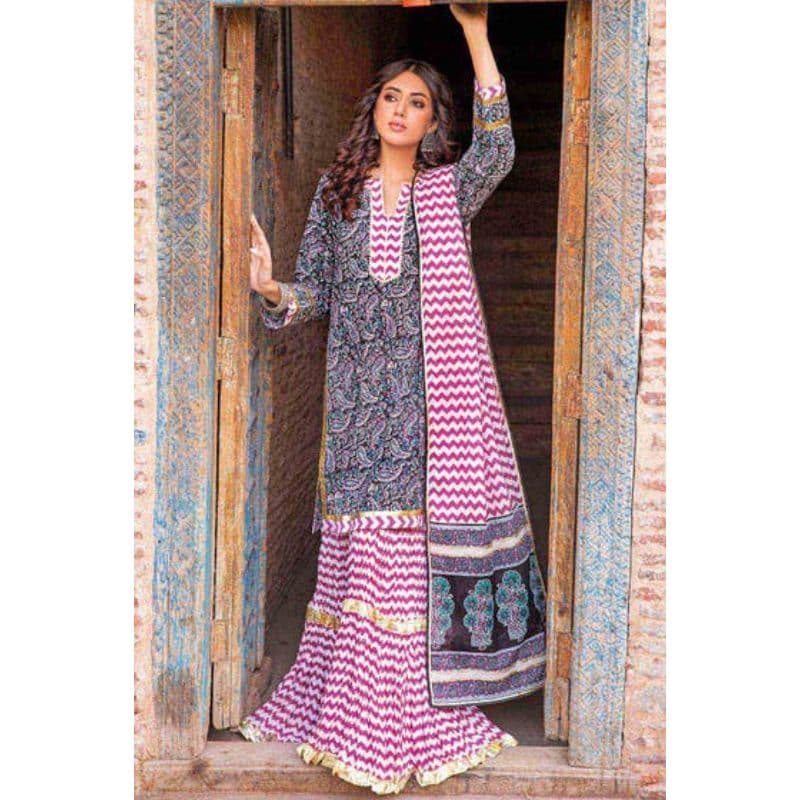 Ideas Lawn Unstitched Printed Suit CL-32234B 3PC